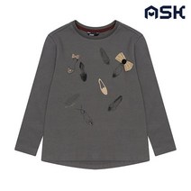 에스크 주니어 여아 구두 프린트 티셔츠
