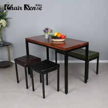 체어센스 국산 600X1000 40각 식탁 테이블 카페 식당 업소용 주문제작, 갈색제브라