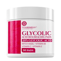 20% Glycolic Acid Pads (50 Pads) - Exfoliating Pads for Face Chemical Peel for Face at Home - Glycol, 50 Count (Pack of 1)