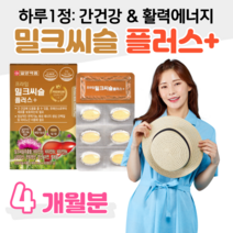 밀크씨슬 밀크시슬 간 건강 도움 영양제 실리마린 하루한알 활력 비타민B 면역 아연 판토텐산 셀레늄 20대 30대 대학생 직장인 회사원 수험생 공시생 취준생 성인 남자 남성 여성, 4박스, 900mg x 30정 (하루 1정)
