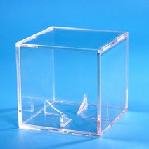 야구공 케이스 골프 테니스 투명 보호 먼지 아크릴 야구 상자 디스플레이 기념품 보관 홀더, 01 8CMX8CMX8CM, 01 1pc