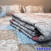 ForU133 엠블 순면 카페트겸 패드 S 카페트 매트 침대패드 린넨패드 린넨카페트, 블루*퀸(Q), 상세페이지 참조