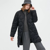 유니클로 울트라 라이트 다운 릴렉스 코트 - 블랙