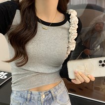 2x2나사정견티셔츠여긴팔가을슬림핏레깅스여숏상의