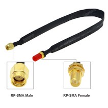 LTE라우터 LTE USB 모뎀 공유기 와이파이 BEVOTOP 케이블 어댑터 윈도우 패스 외부 안테나용 SMA 수-SMA 암 4G 5G 라우터 50 옴 RF, [02] 30CM, [01] SMA M to  F