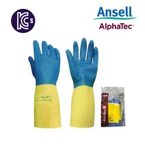 안셀 알파텍 케미프로87-224X 내화학 케미칼장갑, 9호(L)