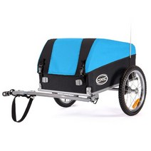 자전거 트레일러 트롤리 카트 카고 짐 수레 반려견 웨건 카고 접이식 휴대용 캠핑 고양이 애완 동물, 푸른
