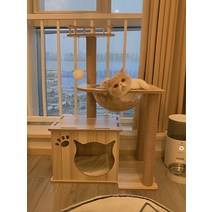 캣츠드림 캣타워 고양이 등나무 캣폴 원목 직조, 간단한 우주 캡슐