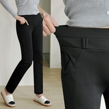 앤더데이 여성용 편한라인 절개 일자 슬랙스