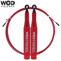 크로스핏 선수용 실내용 RPM 줄넘기 스피드로프 WFSR-RE, 레드