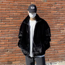 뉴메이드 겨울 페이크 퍼 자켓