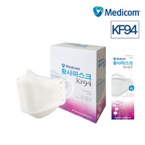 메디컴 KF94 화이트 마스크 1Box (50매)