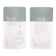 비닐포장팩 내추럴한약(그린) 100매 10x17cm 스탠딩파우치