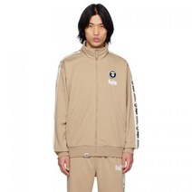 [해외정품] AAPE by A Bathing Ape 베이지 문 페이스 트랙 자켓