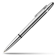 피셔 스페이스 펜 Fisher Space Pen 무광 블랙 불릿 스페이스 펜 클립 포함, 크롬