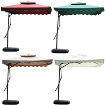 이레스포츠 폴딩 파라솔 사각파라솔 그늘막 접이식, 와인