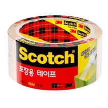 3M 박스테이프 3650R 투명 48mmX40m 포장용 낱개