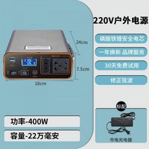 캠핑용 파워뱅크 대용량 인산철 배터리 차박 캠핑 휴대용, 22만 밀리암페어 출력 400와트