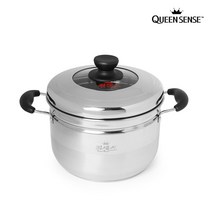 퀸센스 스팀쿠커 22cm (스텐찜기/전기찜기/만두찜기/다용도찜기/찜솥/찜통/찜판/찜냄비/스텐찜솥/대나무찜기/방잡화 추천), 본상품