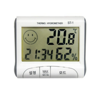 디지털 온습도계 화이트 ST-1, 5개