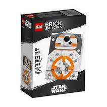 레고 40431 브릭 스케치 스타워즈 BB-8 세트, 한개옵션0