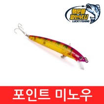 (행운을파는낚시) 포인트 미노우(8.5g) 플로팅미노우 하드베이트 미노우 쏘가리 루어 배스, 05. POINTM-E컬러(8.5g)