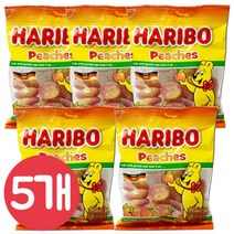 하리보 피치스 100gx5개/오리젤리/비타500/거봉젤리, 하리보 피치스 100gx5개/오리젤, 100g, 5개