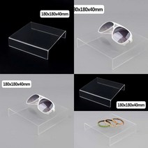 정사각 아크릴 진열대 180X180X40MM 선글라스쇼케이스 전시진열대