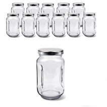 미르 S 손잡이유자1kg 유리병 800ml + 수축필름 + PSP실링지 세트, 12세트