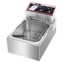업소용 분식집 휴게소 감자 오징어 고무마 튀김기, 10L 심플 매칭/뚜껑 없음 바구니 없음