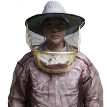 양봉자재 말벌 벌 양봉 방충 복 망 옷 모자 보호복, 그레이