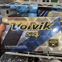 볼빅 Volvik 정품 골프공 S4 4피스 화이트 색상 몬스터골프, 단일 제품