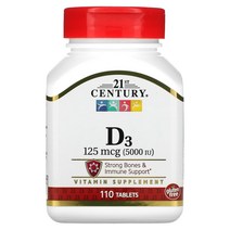 21센트리 21st century 비타민D3 125mcg(5 000IU) 110정옵션확인필수, 1개