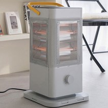 전기 스토브 오방향 난로 난방기 히터, 그레이