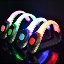 LED 암밴드 야간 밤바리 안전 발광 밴드 오토바이 바이크 용품 반사판 배달대행 슈퍼커브, 블루