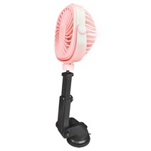 충전식 자동차 선풍기 USB 데스크탑 팬 휴대용 대형 바람 팬, 03 pink