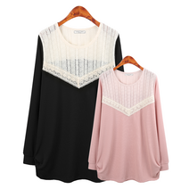 허밍퍼플 여성용 3689-플라이 레이스 T 빅사이즈 간절기 옆 셔링 날씬 세련미 찰랑한 미시 스타일 세미 정장 여성의류