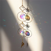 스테인드글라스 썬캐처 봄 드림캐처 선물 인테리어 창문 아크릴 DIY 모빌, M