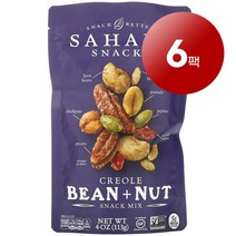 리암마켓 Sahale Snacks 사헬 스낵 스낵 믹스 크리올 빈 견과 113g 1팩, 6팩
