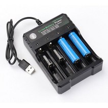 4.2V 18650 충전기 리튬 이온 배터리 USB 독립 충전 휴대용 전자 18650 18500 16340 14500 26650 배터리 충전기 리튬 이온 배터리 충전기, 01 4 Ports