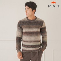 PAT 그라데이션 라운드넥 니트