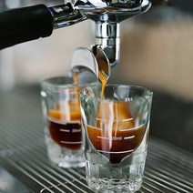 프로페셔널 에스프레소 샷 잔 - 유리 데미타세 잔 (눈금), 눈금 유리 샷잔