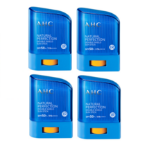 AHC 내추럴 퍼펙션 더블쉴드 선스틱 SPF50+/PA++++ 스틱 썬크림/ 썬스틱/ 썬크림/ 선크림, 14g, 4개