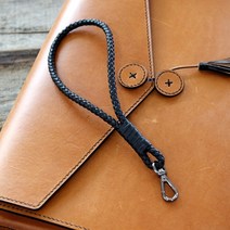 다비드뉴욕 핸드메이드 이태리 소가죽 6줄꼬임 클러치백 가죽 스트랩