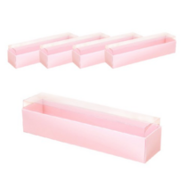 이홈베이킹 윗투명 마카롱 상자 2252, 핑크, 50개입