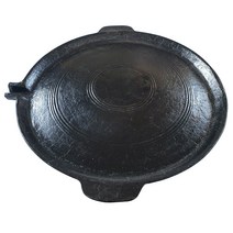 죽마고우 전통방식 길들인 무쇠 불판 33cm 50cm 국내산 야외 그리들, 04:길들인 무쇠불판 40cm