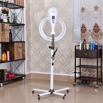 헤어 열펌기 미용실 열기구 열처리기 에어롤 파마기계 셋팅 드라이 쿨펌, 화이트/스탠딩 빅풋 PC버전【헤어히터】