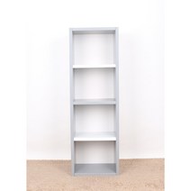 성원퍼니처 공간박스 4단/완제품배송/두께2.4cm, 그레이+화이트