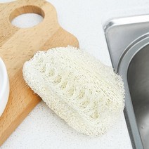 친환경 천연 수세미 미세 플라스틱 없는 주방 설거지 수세미, 1, 천연수세미