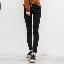여자 헤지 멋장이 편한 블랙스키니 OML 캐쥬얼한룩 코디하기 심플리 케쥬얼디자인 청바지스타일
